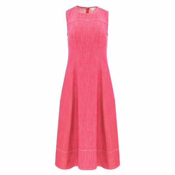 Shoshanna Cora Denim Midi Dress - Picture 1 of 7